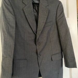 Men's Gray Suit Pants & Jacket
classic Charcoal gray with pinstripes